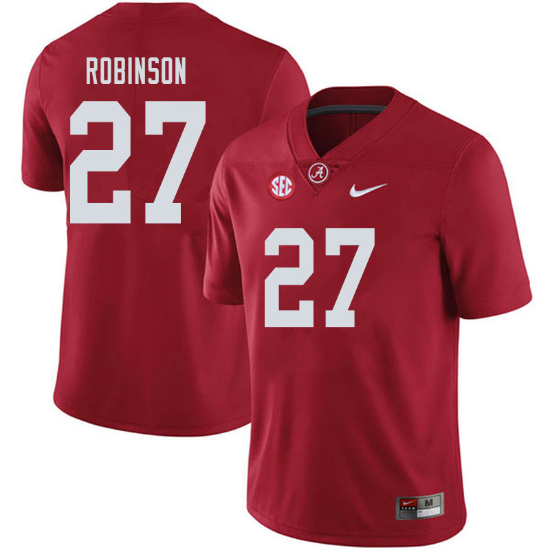 Alabama Crimson Tide Men's Joshua Robinson #27 Crimson NCAA Nike Authentic Stitched 2019 College Football Jersey BQ16Y61WN